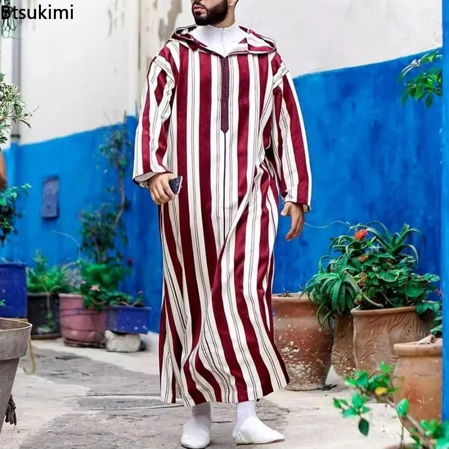 Muslim Men Clothing Kaftan Robes Pakistan Traditional Ethnic Loose Middle East Thobe Kurta Arab Abaya Turkish Dress Dubai Islam